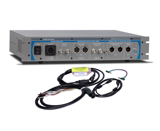 Acoustic transducer test accessory for APx515, 516, 52x, 58x, and 555.