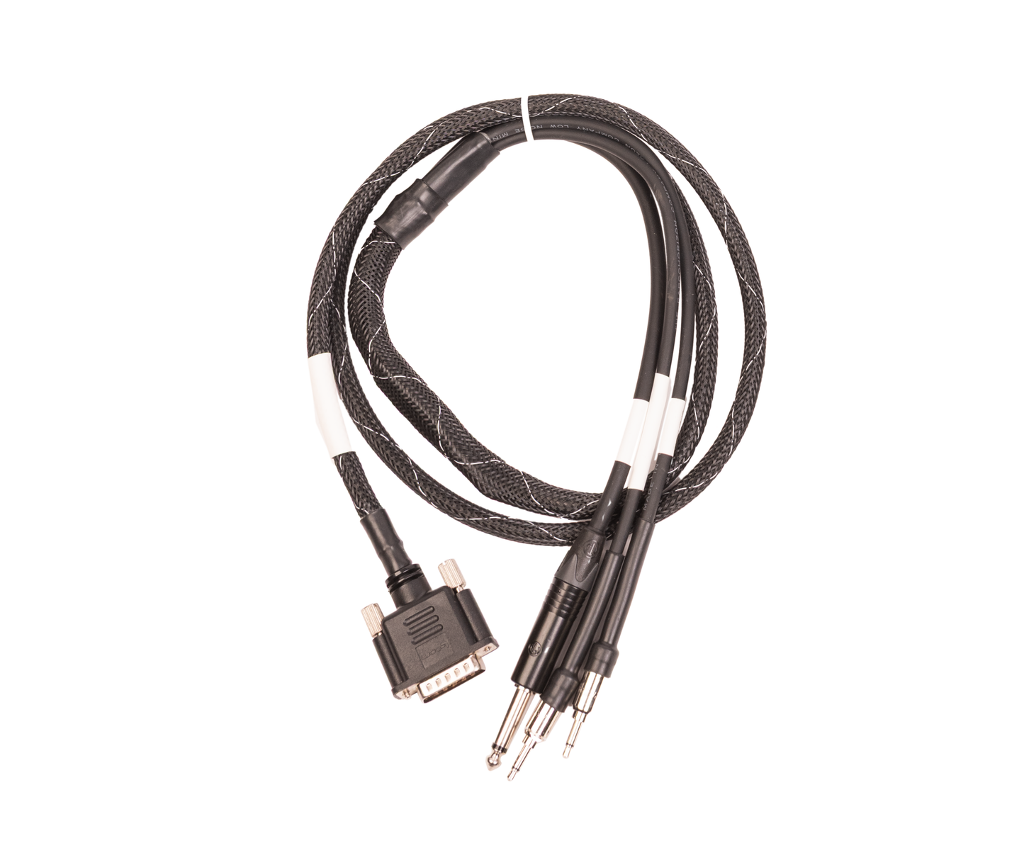 APx511 to TBS25 chamber cable with 3.5mm speaker breakout