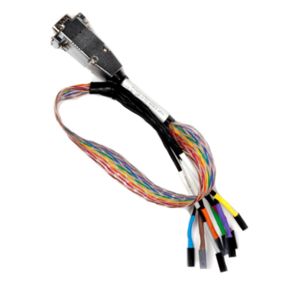 1 DB15M to 8 2-pin high clock rate (low capacitance) breakout cable for DSIO, 50cm